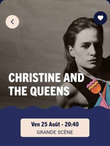 Groupe CHRISITNE AND THE QUEEN au festival Rock en Seine 2023