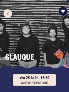 Groupe GLAUQUE au festival Rock en Seine 2023